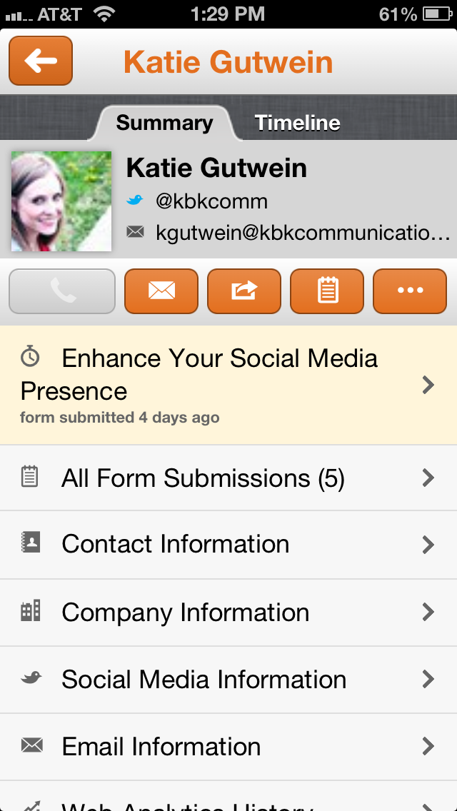 HubSpot app screenshot